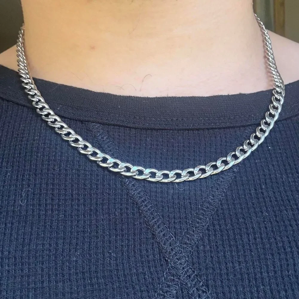 Unbranded Men's Silver and Black Jewellery